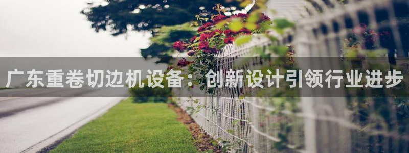 威九国际安全吗：广东重卷切边机设备：创新设计引领行业进步