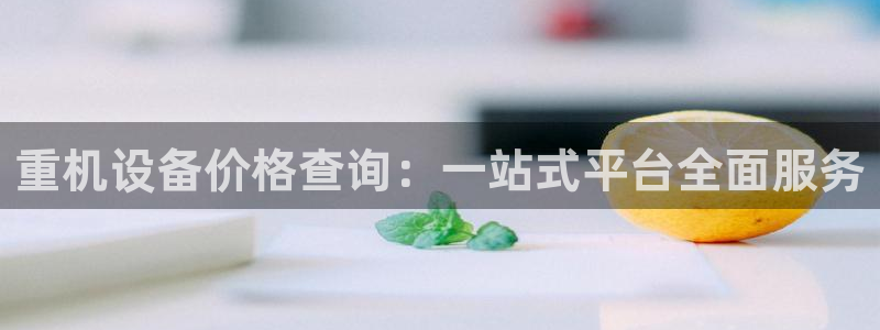 威九国际如何下载：重机设备价格查询：一站式平台全面服务