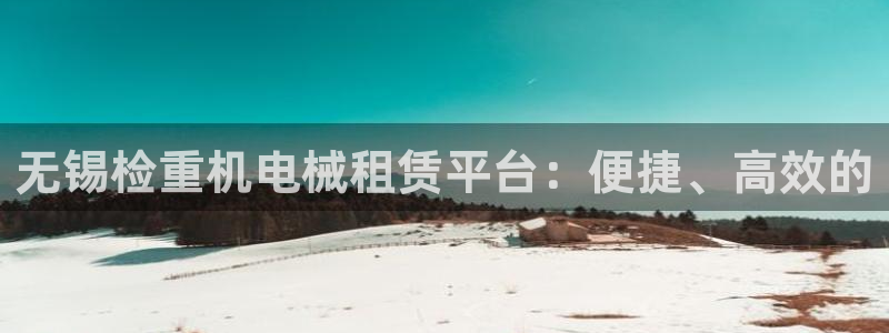 威九国际抡里：无锡检重机电械租赁平台：便捷、高效的