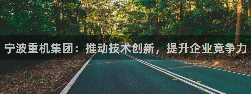 威九国际精彩推荐：宁波重机集团：推动技术创新，提升企业竞争力