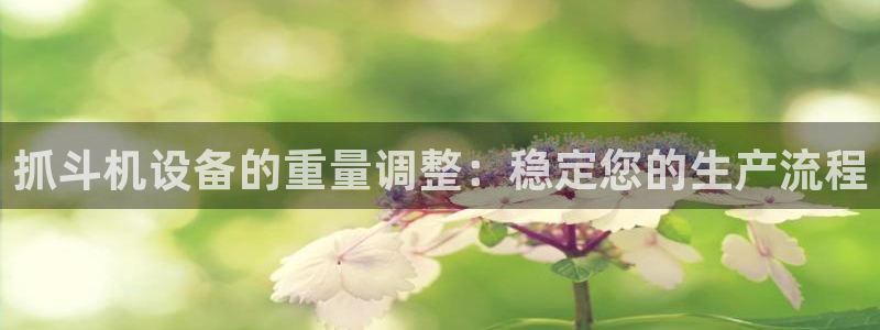 威九国际78m小说：抓斗机设备的重量调整：稳定您的生产流程