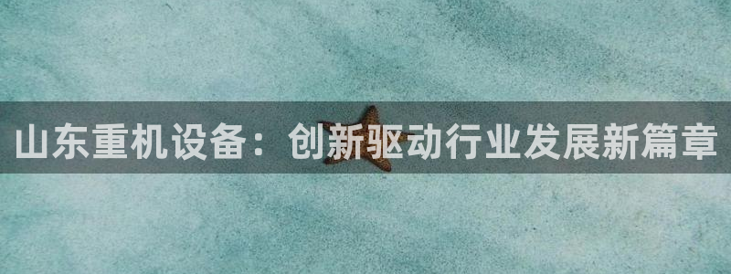 威九国际ppt免费吗：山东重机设备：创新驱动行业发展新篇章
