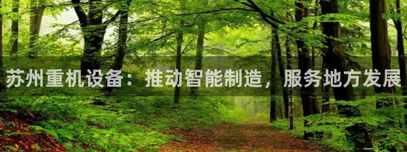 78.m威九国际官网版：苏州重机设备：推动智能制造，服务地方