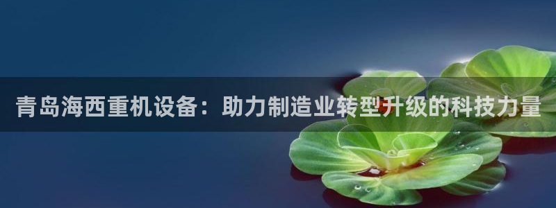 威九国际ppt免费：青岛海西重机设备：助力制造业转型升级的科