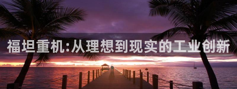 威九国际APP大全：福坦重机:从理想到现实的工业创新